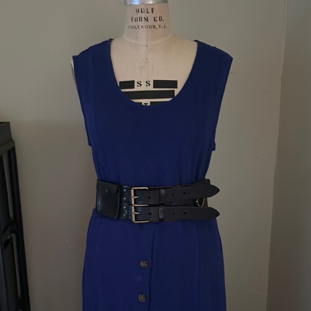 Callahan Blue Sleeveless Maxi Sundress - Picture 11 of 13